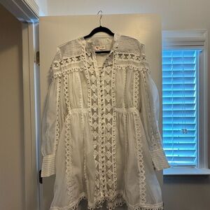 L'ATISTE White Lace Dress